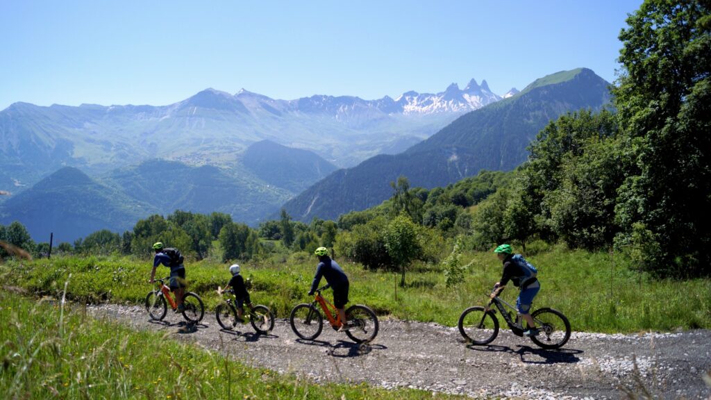 Guided e-mountain bike ride in La Toussuire The profile photo was taken going downhill towards the hamlets, with the mountain landscape as background