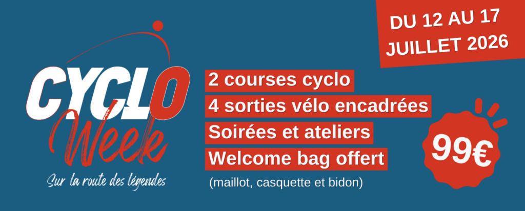 Bannière paysage Cyclo week, présentation du programme et horaire
